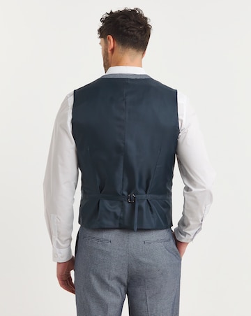 Lewis Blue Puppytooth Waistcoat
