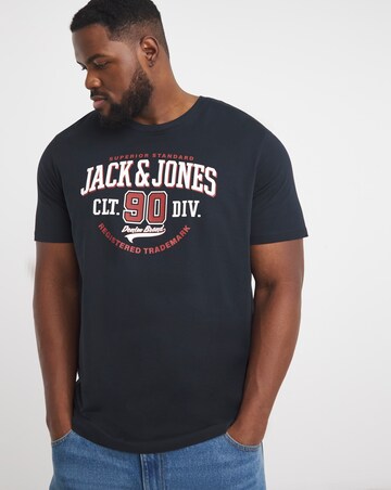 Jack & Jones Short Sleeve Logo T-Shirt - Dark Navy