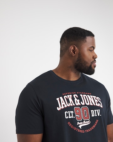Jack & Jones Short Sleeve Logo T-Shirt - Dark Navy
