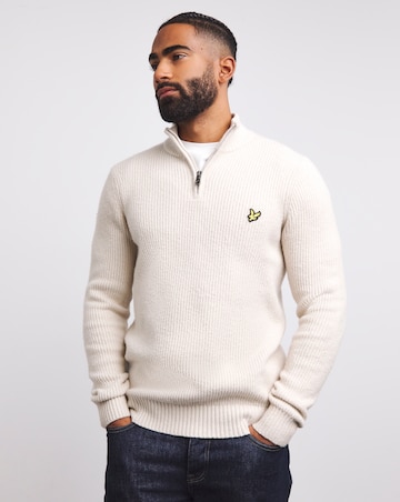Lyle & Scott Cove 1/4 Zip Shackers Stitch Jumper