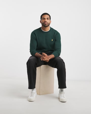 Lyle & Scott Teal Classic Cotton Merino Jumper