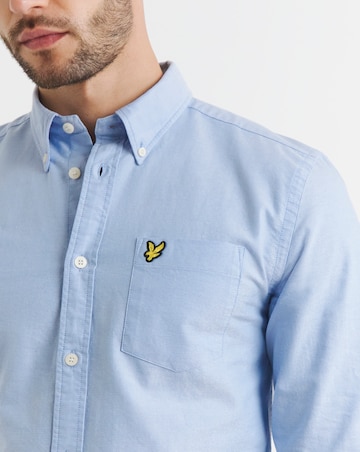 Lyle & Scott Classic Long Sleeve Oxford Shirt - Blue