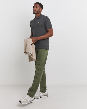 Lyle & Scott Gunmetal Classic Short Sleeve Polo