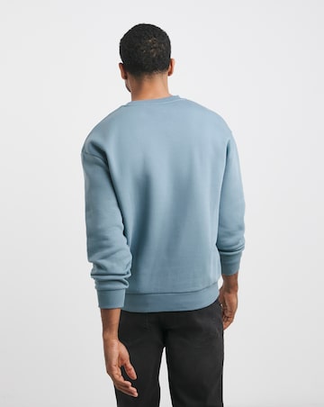 Lyle & Scott Mist Blue Oversized Crew Sweat