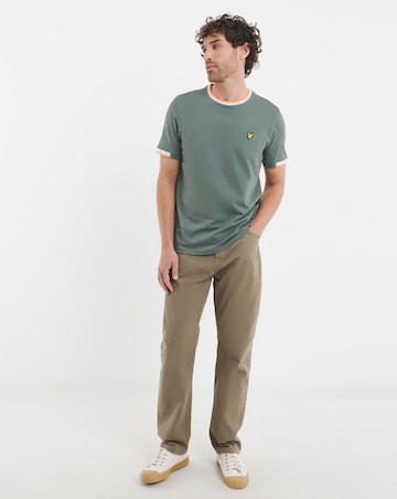 Lyle & Scott Short Sleev Half Tipped T-Shirt - Green