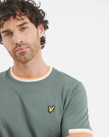 Lyle & Scott Short Sleev Half Tipped T-Shirt - Green