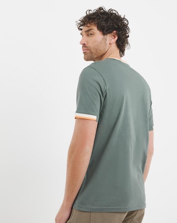 Lyle & Scott Short Sleev Half Tipped T-Shirt - Green