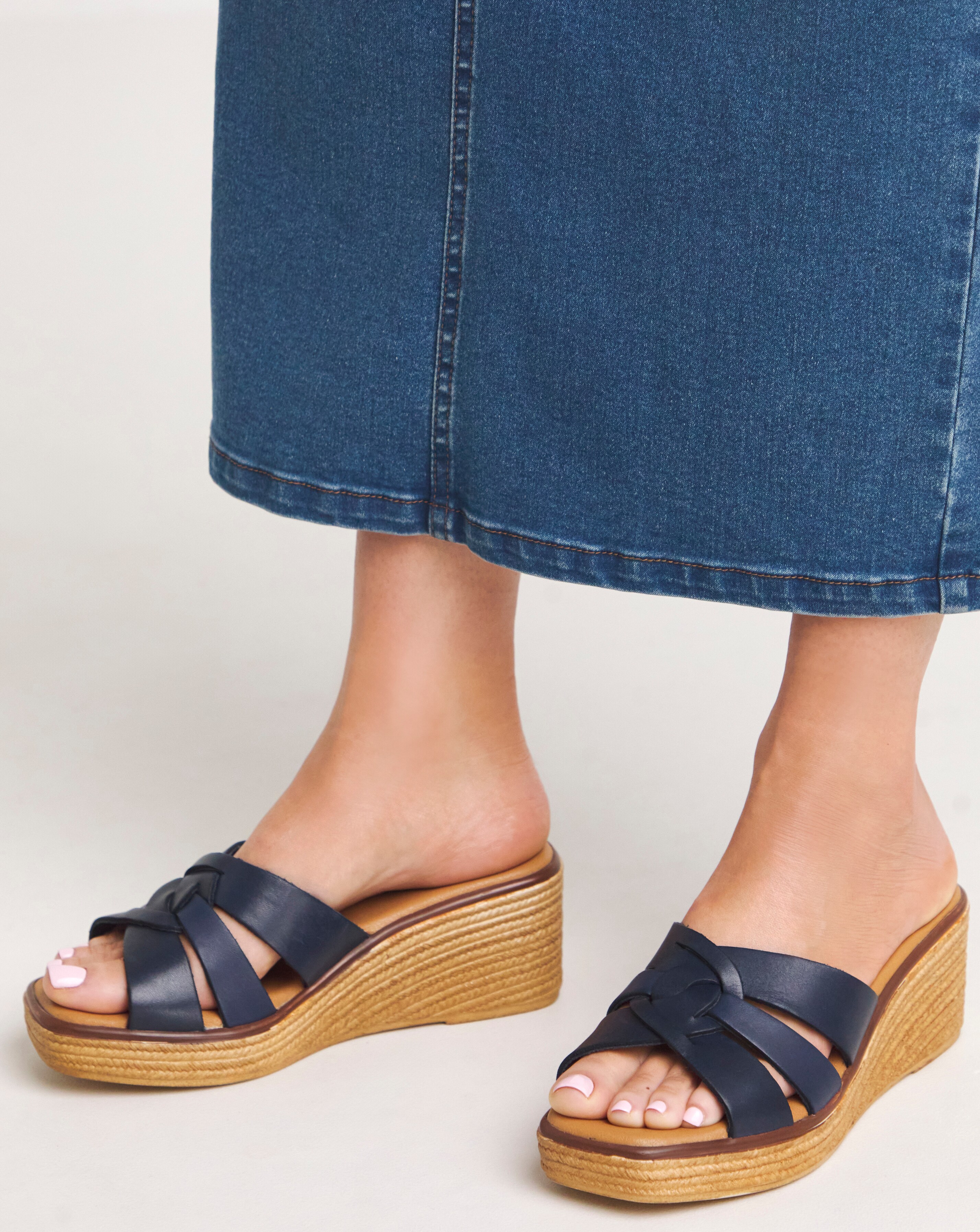 ★ OPEN YY ★ FRINGE WEDGE MULE オーダーメイド OPEN YY