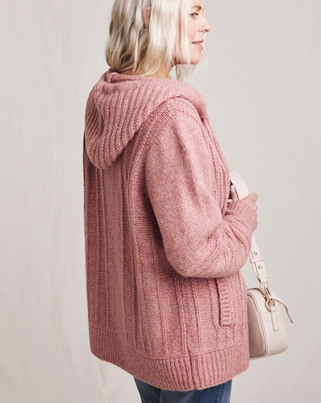 Julipa Hooded Zip Up Cardigan