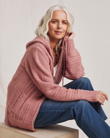 Julipa Hooded Zip Up Cardigan