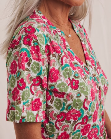 Julipa Turn Up Cuff Pure Cotton Dress