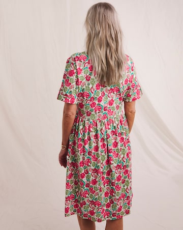 Julipa Turn Up Cuff Pure Cotton Dress