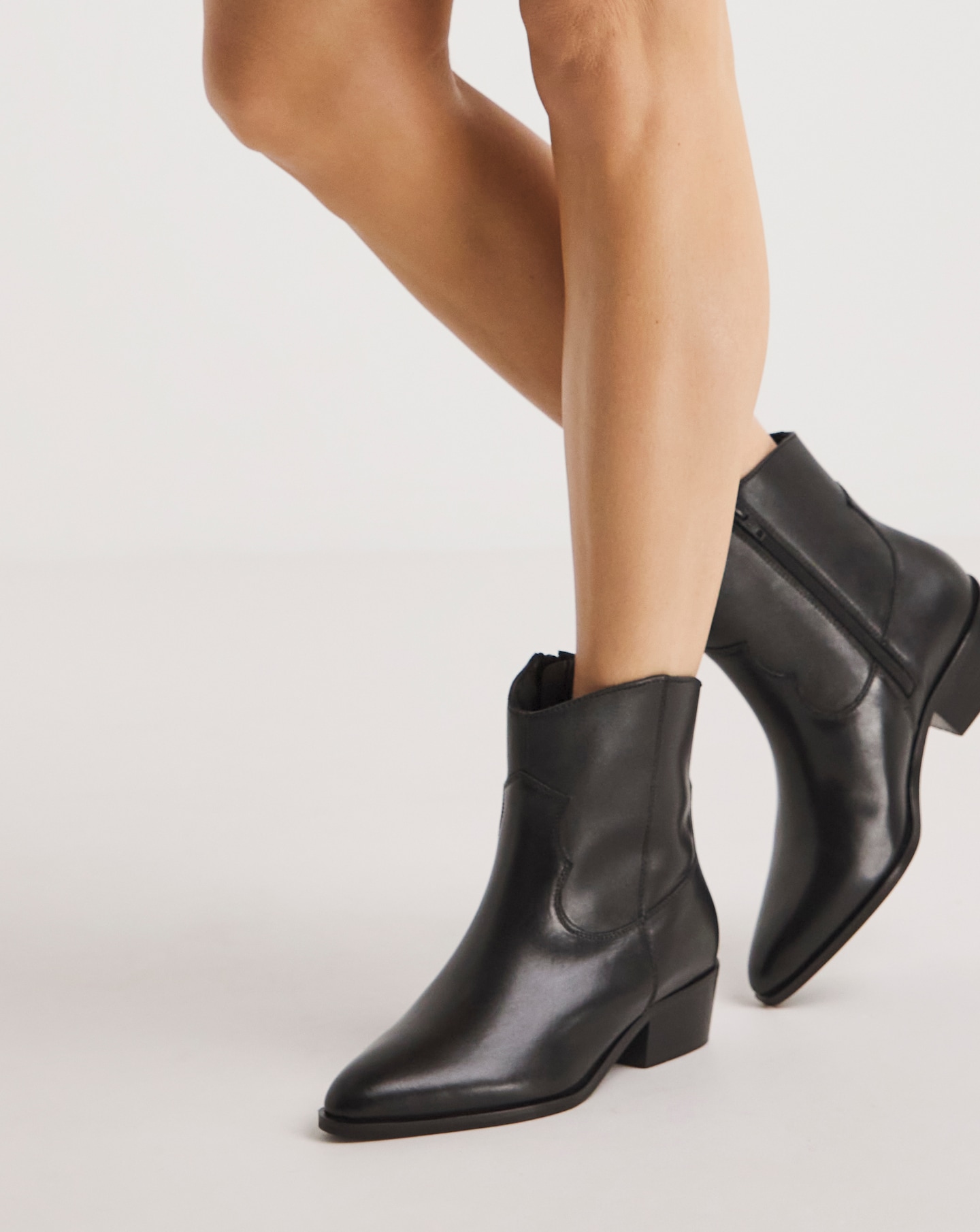 Depp leather ankle boots sale