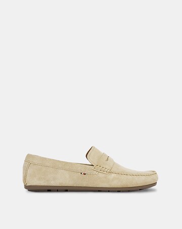 Tommy Hilfiger Suede Driving Shoe - Natural