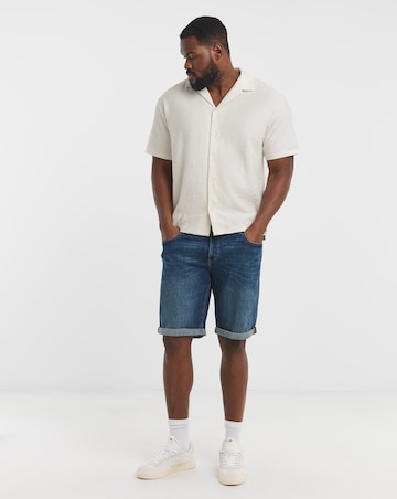 Jack & Jones Premium Blaleo Textured Resort Shirt - Cream
