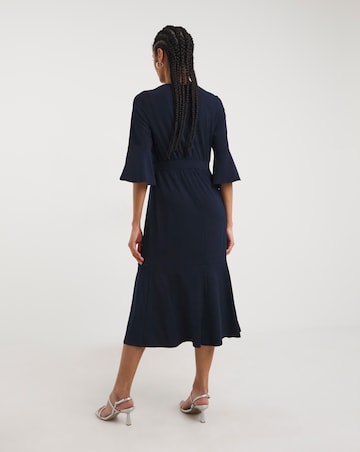 Joanna Hope Navy Luxe Jersey Midi Dress