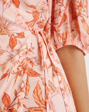 Joanna Hope Printed Wrap Midi Dress