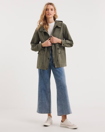 Khaki Mid Shower Resist Parka