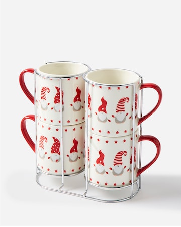 Garrie Gonk Set of 4 Stacking Mugs