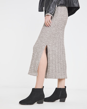 Ophelia Low Block Heel Ankle Western Boot - Extra Wide Fit (EEE)