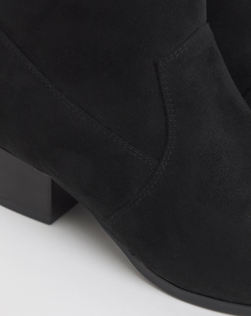 Ophelia Low Block Heel Ankle Western Boot - Extra Wide Fit (EEE)