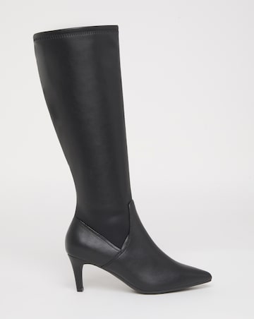 Symphony Heeled Knee High Sock Boots - Standard Fit (D) & Standard/Curvy Calf