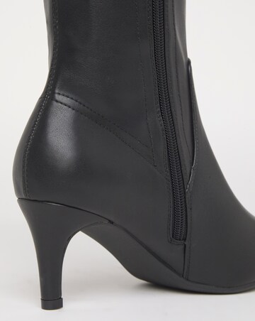 Symphony Heeled Knee High Sock Boots - Standard Fit (D) & Standard/Curvy Calf