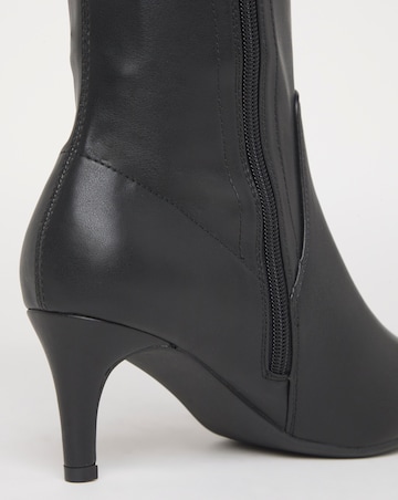 Symphony Heeled Knee Boots - Extra Wide Fit (EEE) Super Curvy/Curvy Plus Calf