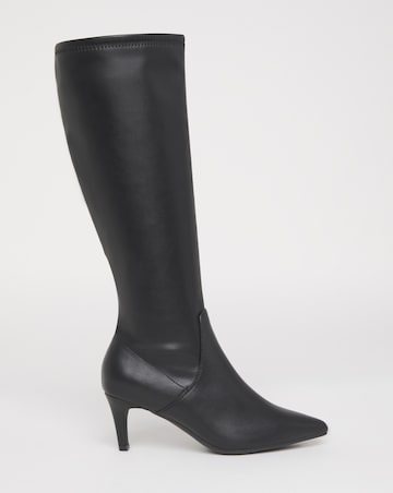 Symphony Heeled Knee Boots - Extra Wide Fit (EEE) Super Curvy/Curvy Plus Calf