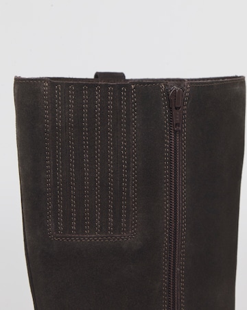 Winnie Suede Block Heel Knee High Boots -Extra Wide Fit (EEE) & Super Curvy Calf