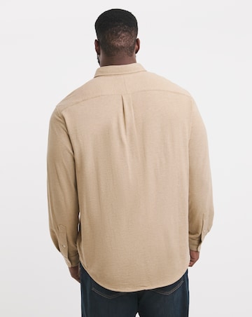 Polo Ralph Lauren Tan Long Sleeve Jersey Stretch Shirt