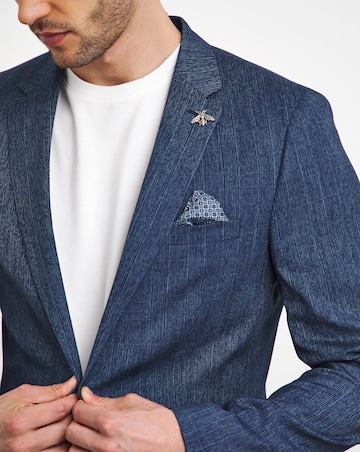 Jonny Navy Check Suit Jacket