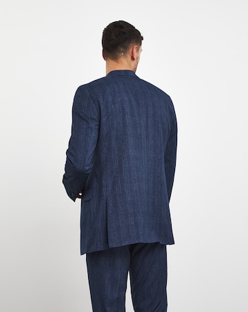 Jonny Navy Check Suit Jacket
