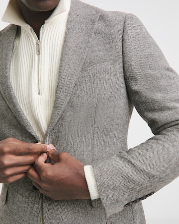 Herringbone Tweed RegFit Jacket