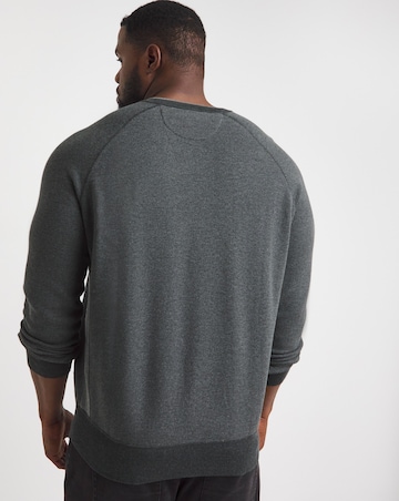 Polo Ralph Lauren Charcoal Cotton Crew Jumper
