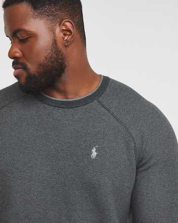 Polo Ralph Lauren Charcoal Cotton Crew Jumper