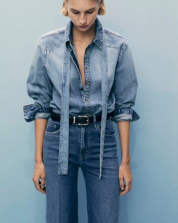 Mango High-Rise Wide Leg Jeans