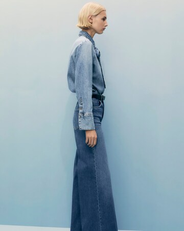 Mango High-Rise Wide Leg Jeans