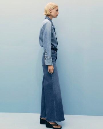 Mango High-Rise Wide Leg Jeans