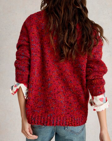 White Stuff Textured V Neck Jumper