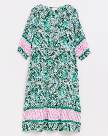Julipa Border Print Tiered Dress