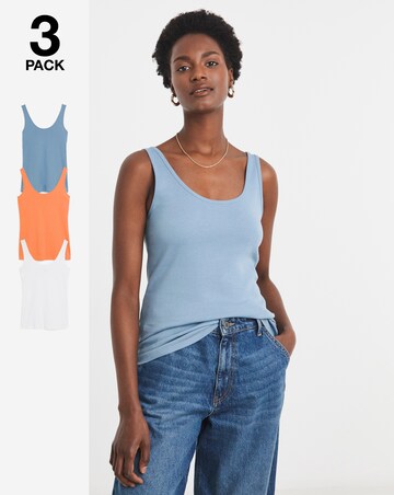 Pure Cotton 3 Pack Vests