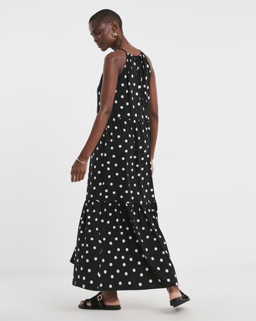 Soft Touch Jersey Halter Neck Maxi Dresss