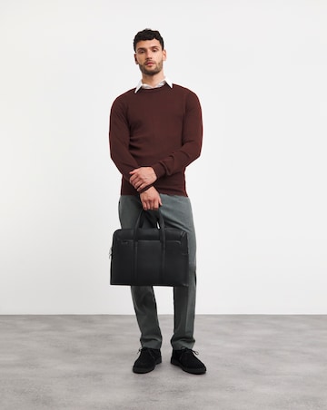 Burgundy Merino Wool Crew Neck