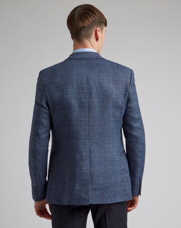 Ted Baker Slim Fit Linen Blend Check Jacket Reg