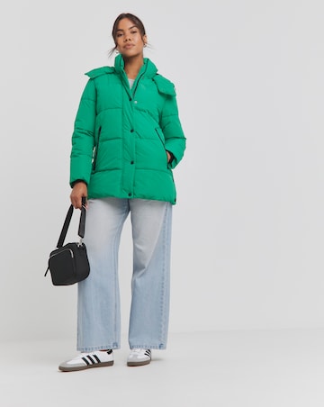 Green Mid Duvet Puffer Coat