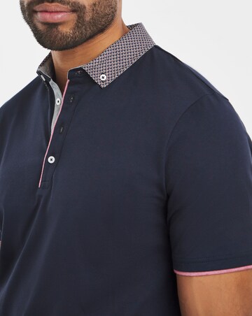 Joe Browns Printed Collar Polo Shirt Long Length