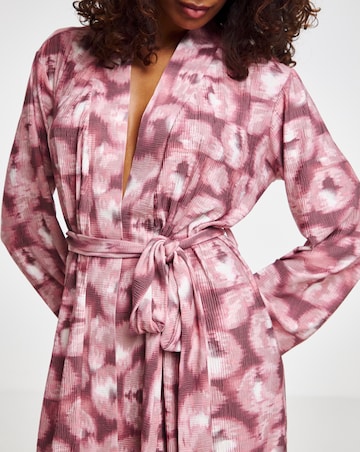 Plisse Kimono Dressing Gown