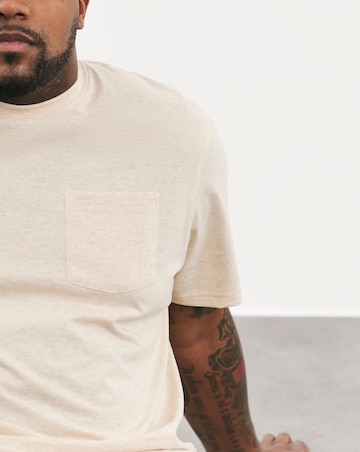 Relaxed Fit Marl Pocket T-Shirt