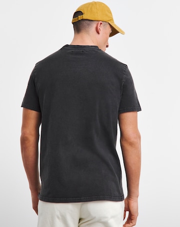 Acid Wash Embroidered T-Shirt
